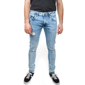 Pepe Jeans pánské světle modré džíny Stanley - 33/34 (000)
